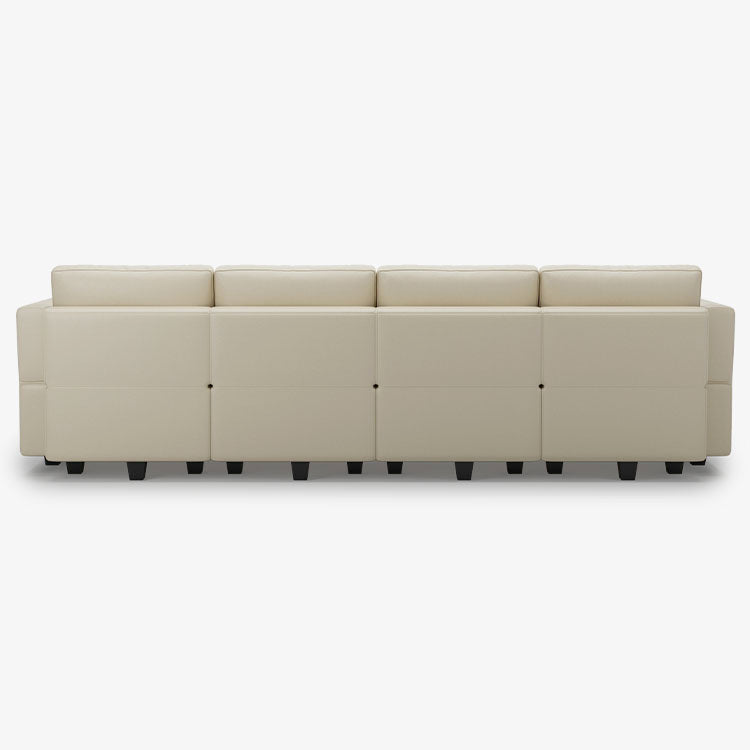 Belffin 6 Seats + 6 Sides Modular Leather Sofa with Storage Seat