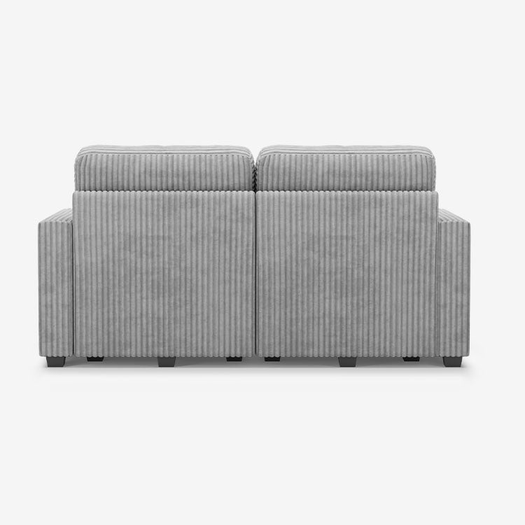 Belffin 2 Seats + 4 Sides Oversized Modular Wide-Ribbed Corduroy Loveseat Sofa with Large Storage Seat