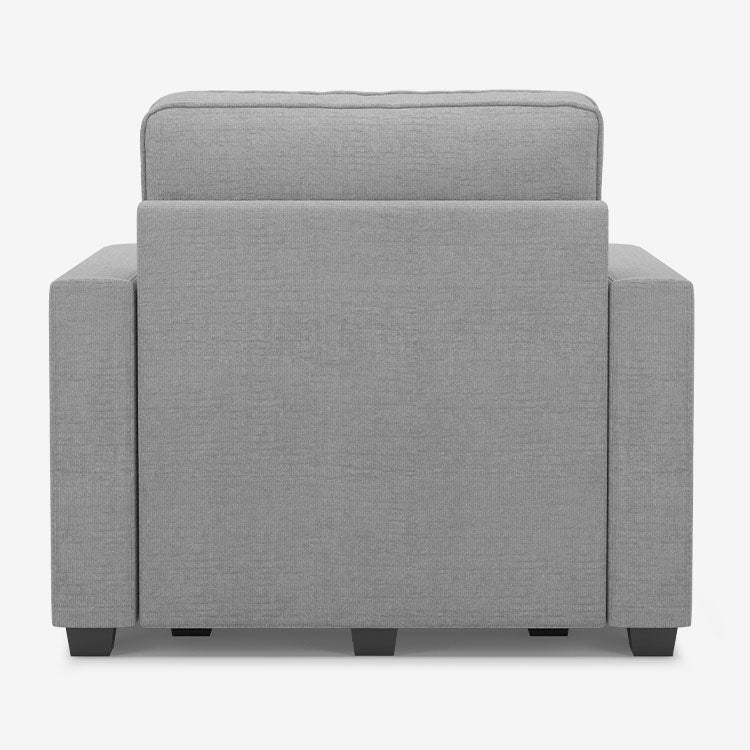 Belffin 1 Seat + 2 Sides Oversized Modular Chenille Cloud Sofa with Large Storage Seat