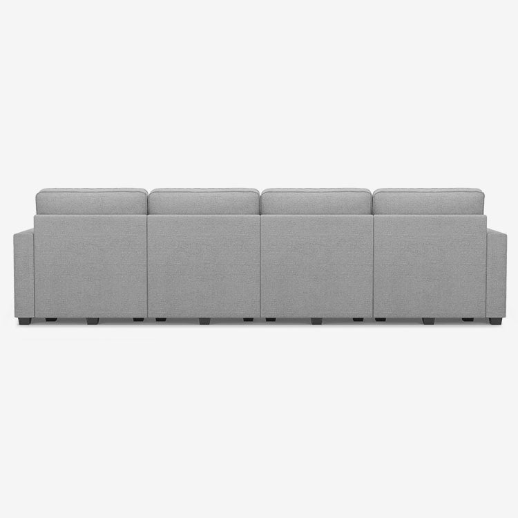 Belffin 6 Seats + 6 Sides Oversized Modular Chenille Cloud Sofa with Large Storage Seat