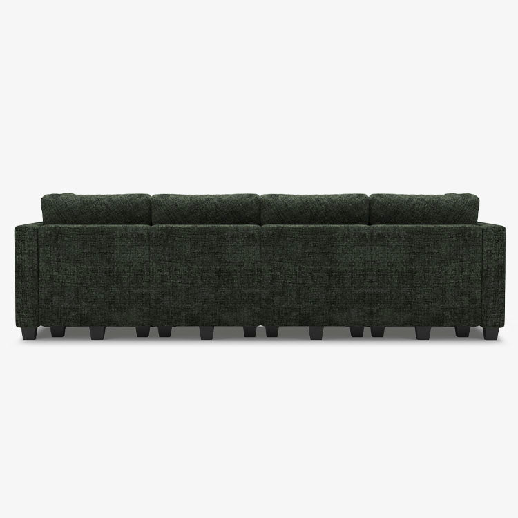 Belffin 5 Seats + 6 Sides Modular Chenille Tufted Sofa with Storage Seat