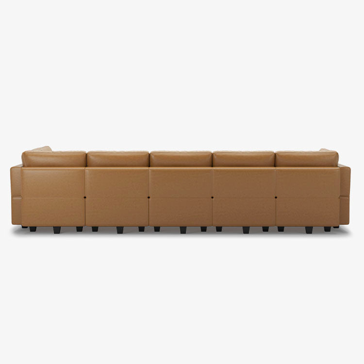 Belffin 9 Seats + 8 Sides Modular Leather Sofa with Storage Seat