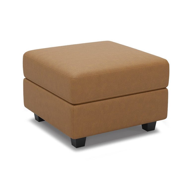 Driftwood-Brown-/-Faux-Leather-Module-Ottoman