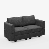 Charcoal-Grey-/-Terry-Loveseat