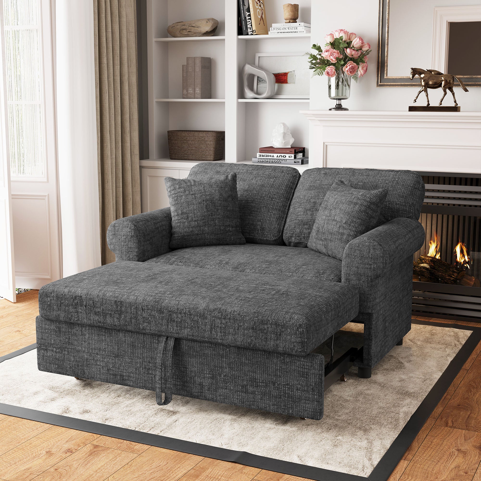 Chenille-round-arm-Bold-Grey