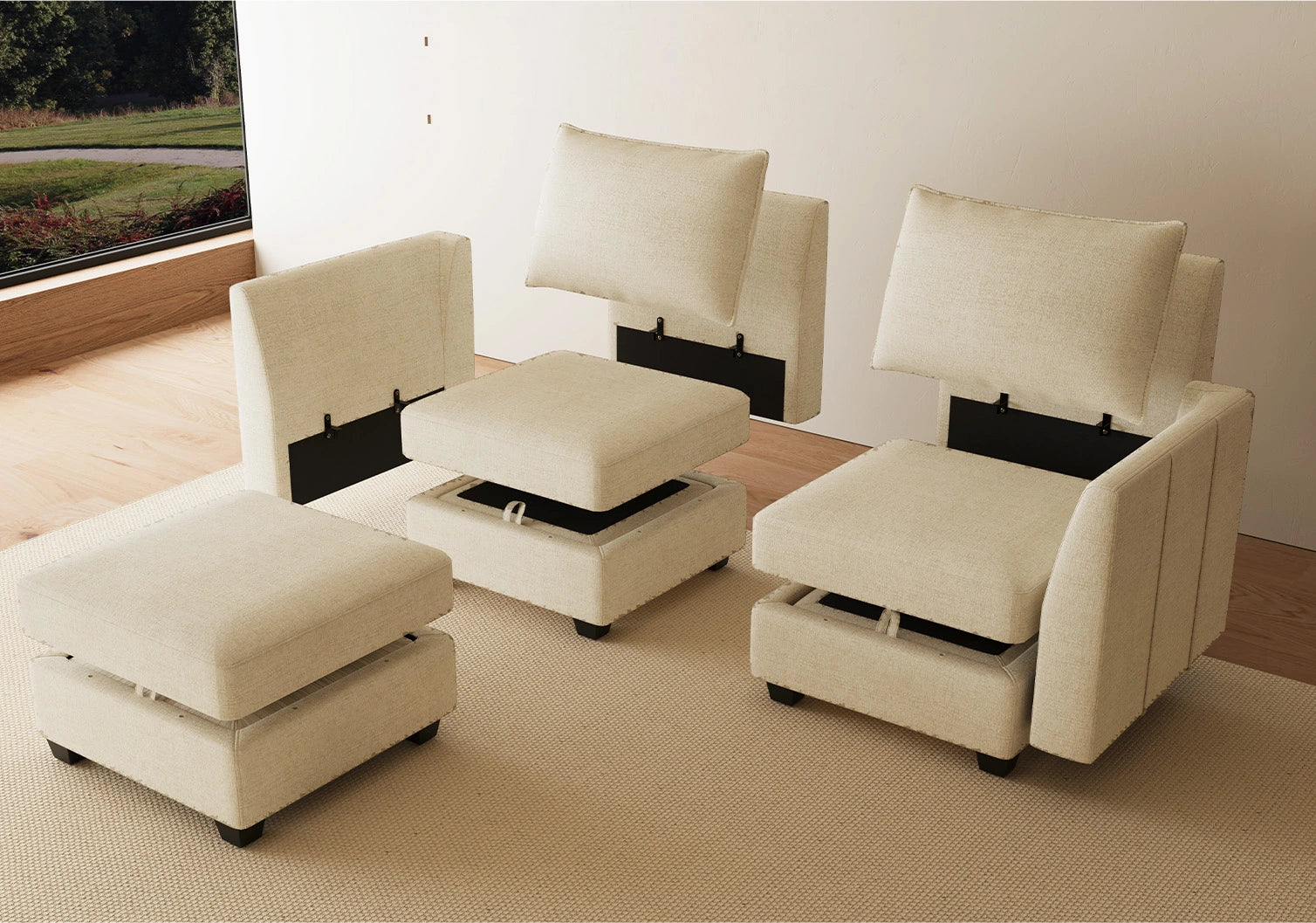 Belffin-Cream-Modular-Sectional-Sofa-Pieces-with-Storage-Ottoman