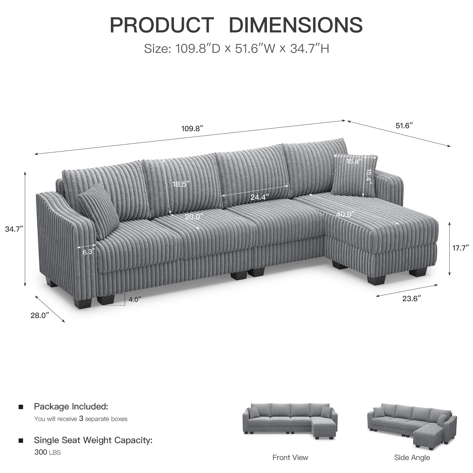 Frosted-Grey-/-Corduroy-4-Seats-L-Shaped-Sectional-dimension