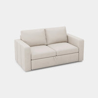 Cosmic-Latte-/-Velvet-Module-Pullout-Loveseat