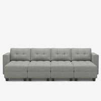 Pebble-Grey-/-Weave-8-Seat-Open-Pit-Sectional