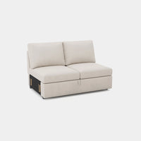 Cosmic-Latte-/-Velvet-Module-Loveseat