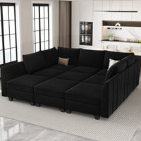 Midnight-Black-/-Velvet-9-Seat-Pit-Sectional