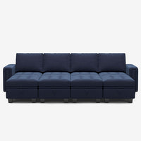 Dark-Blue-/-Velvet-8-Seat-Open-Pit-Sectional