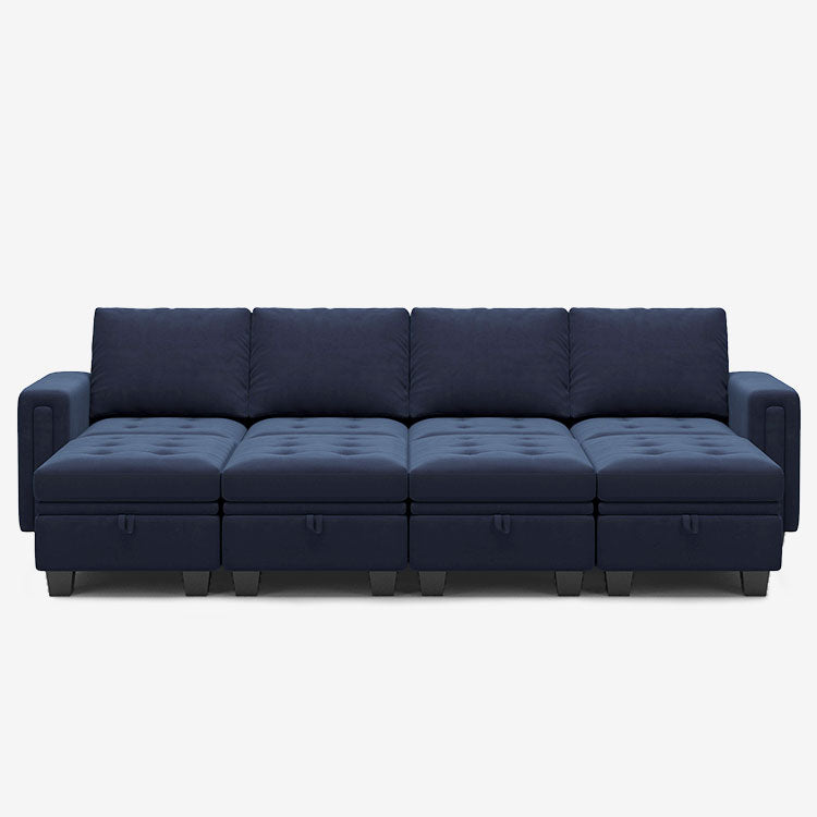 Dark-Blue-/-Velvet-8-Seat-Open-Pit-Sectional