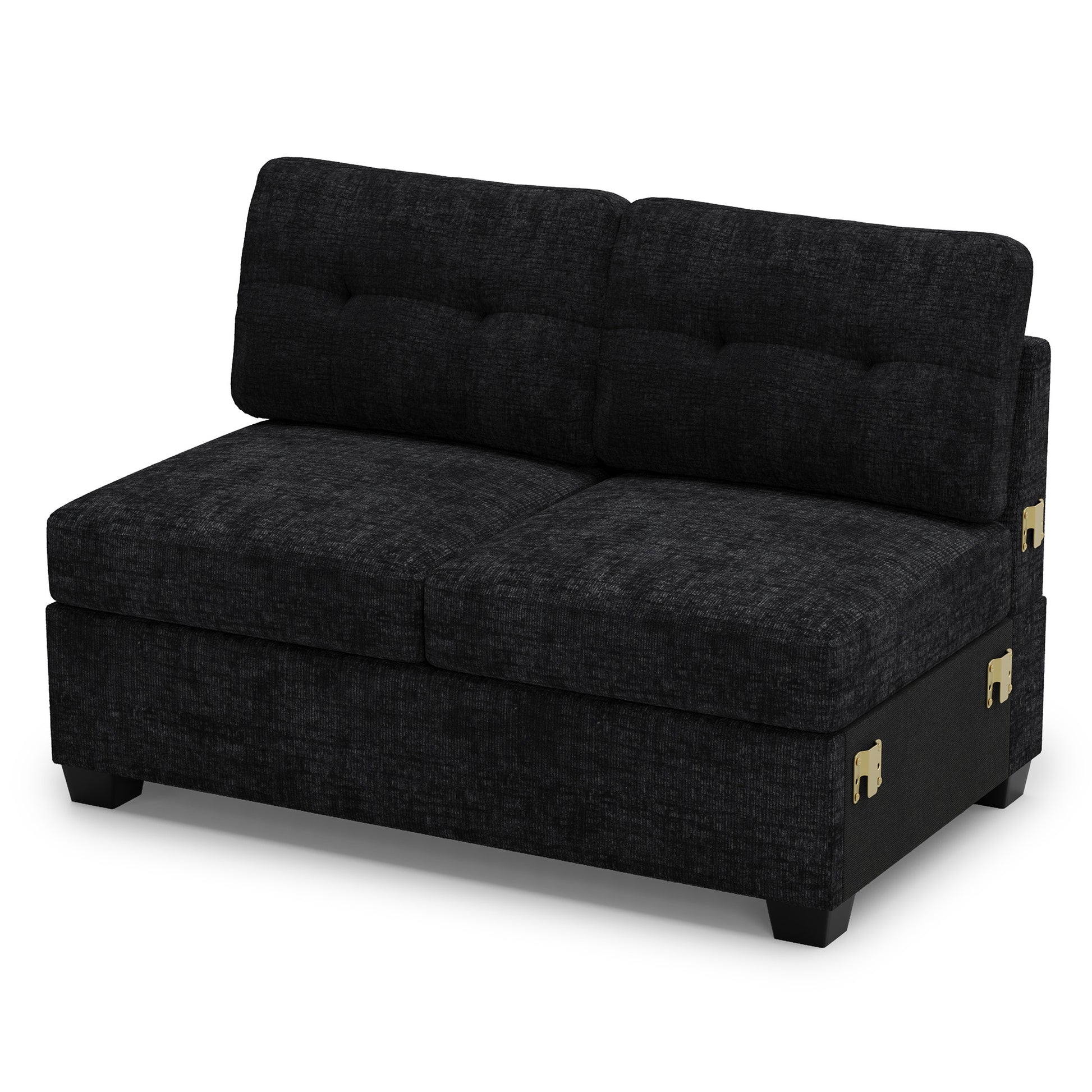 chenille-Graphite-grey-loveseat-(non-pullout)