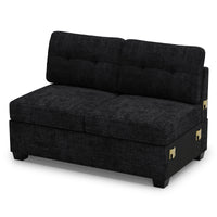 Graphite-grey-/-chenille-loveseat-(non-pullout)