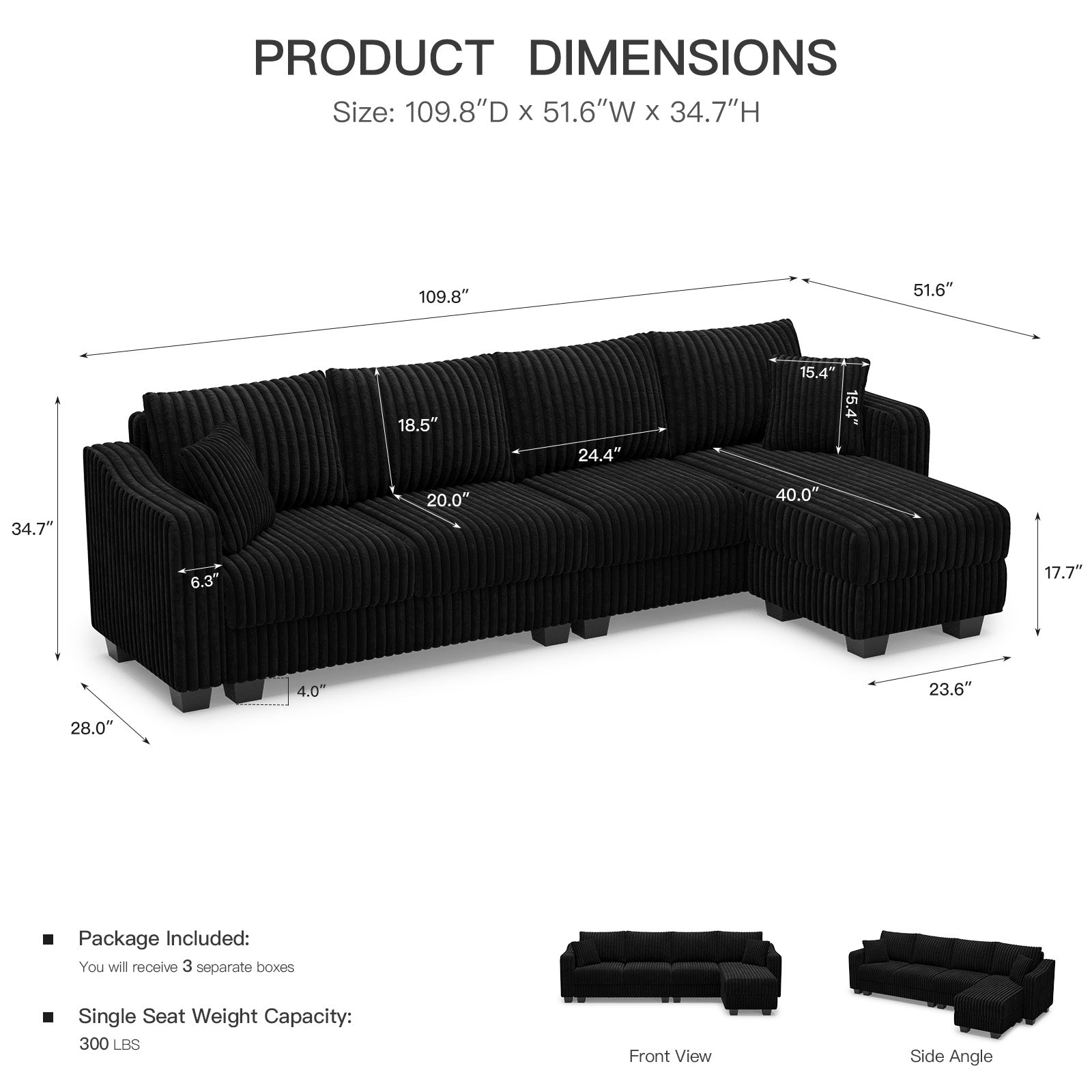 Obsidian-Black-/-Corduroy-4-Seats-L-Shaped-Sectional-dimension