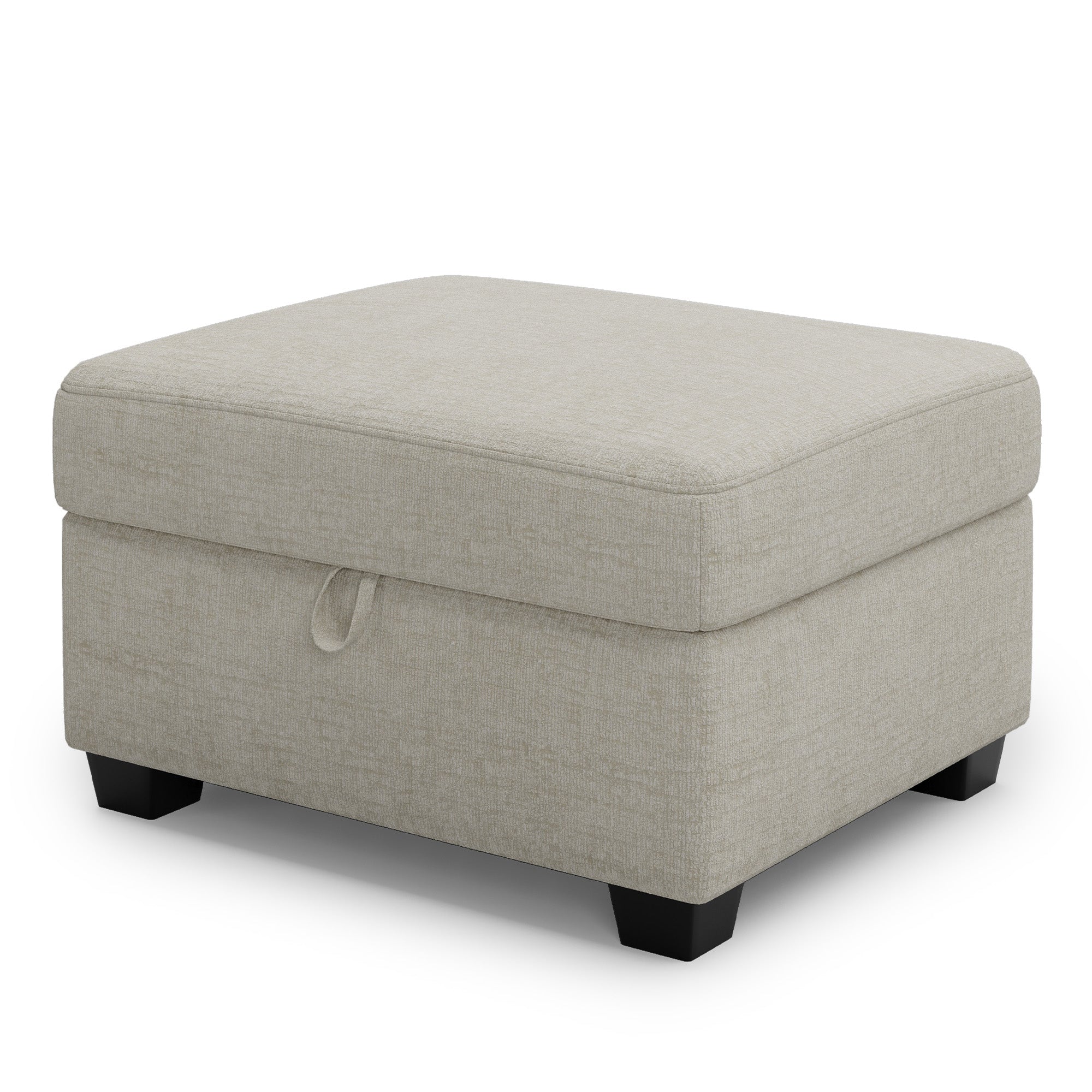 chenille-misty-white-ottoman