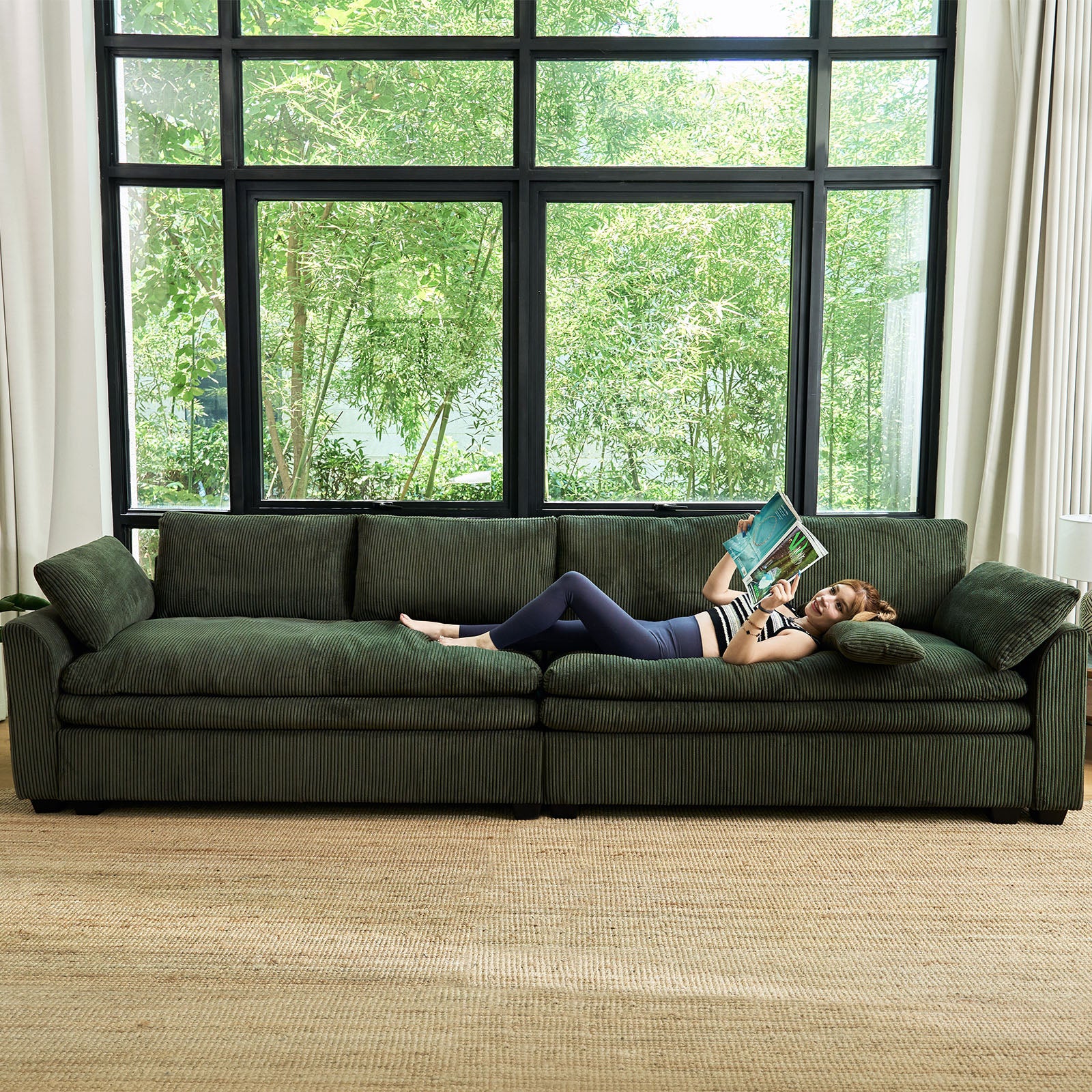 Vayla Oversized Cloud 6 Seats Corner Sofa