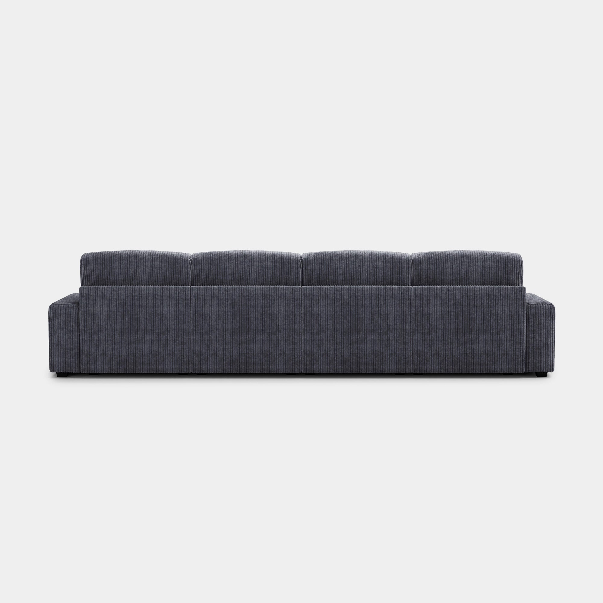 Pewter-Grey-/-Corduroy-4-Seat-Sofa