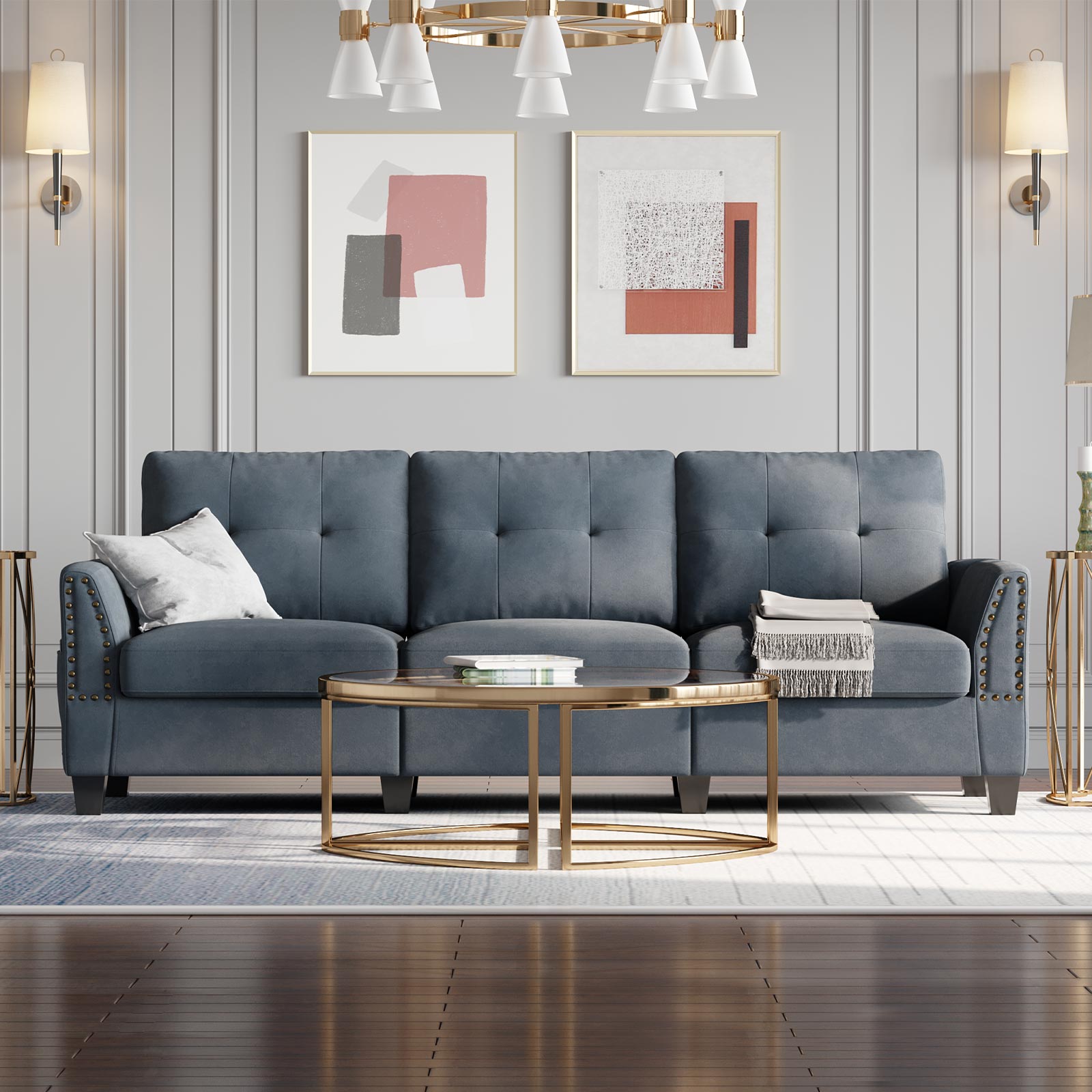 Belffin Sectional Weave Sofa