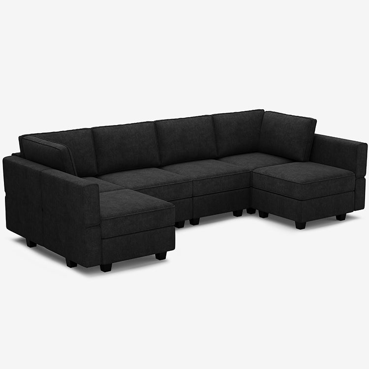 Belffin 6 Seats + 8 Sides  Modular Terry Sofa with Storage Seat