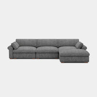 Silver-Grey-/-Chenille-4-Seat-L-Shaped-Sectional