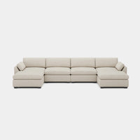 Misty-White-/-Chenille-6-Seat-U-Shaped-Open-Sectional