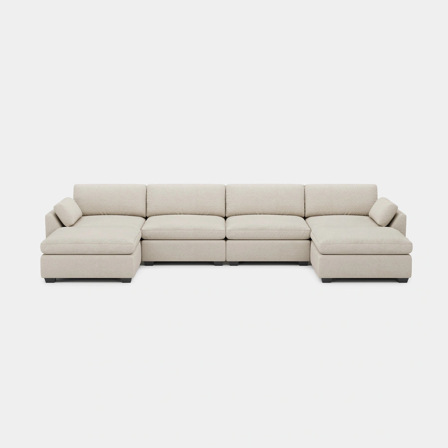 Misty-White-/-Chenille-6-Seat-U-Shaped-Open-Sectional