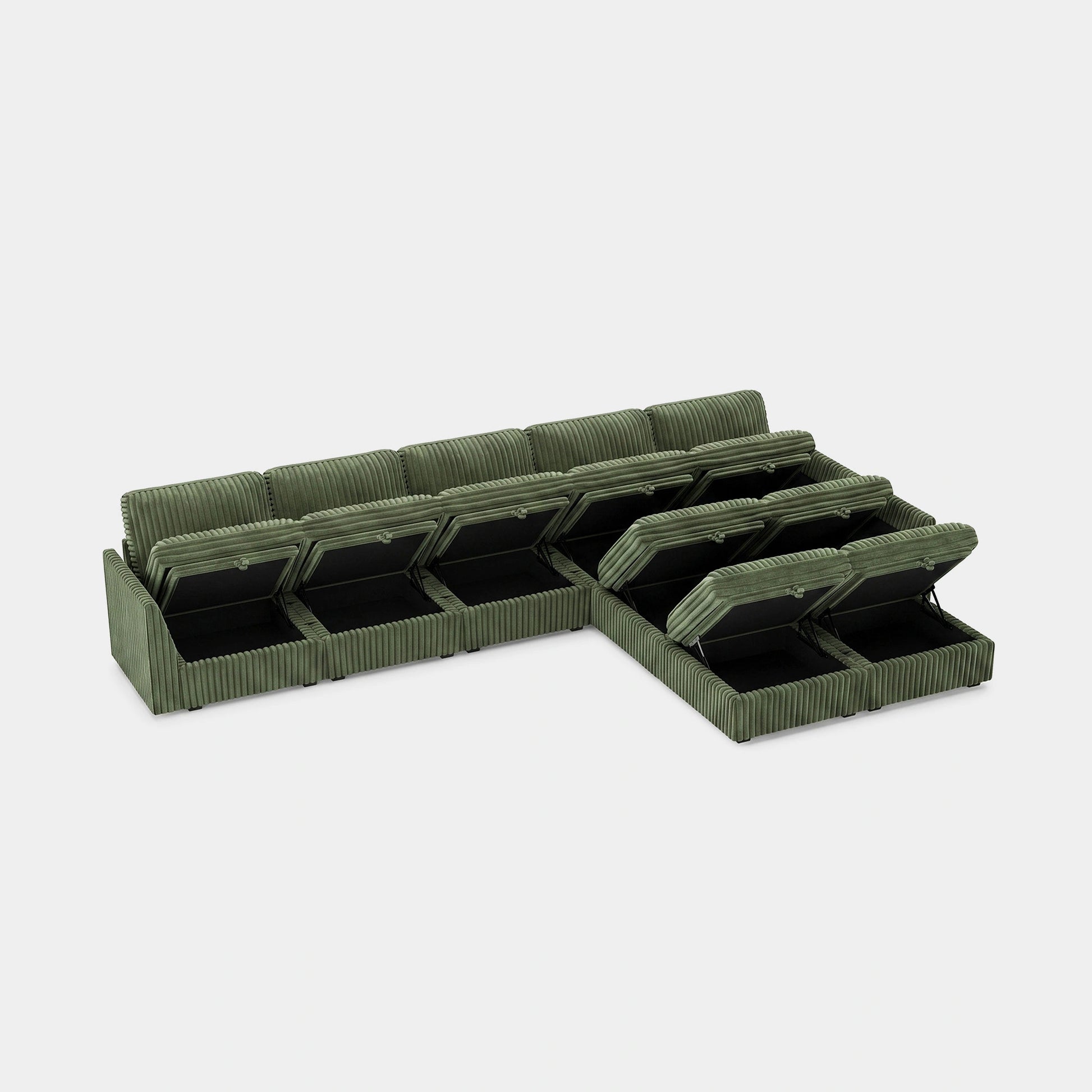 Olivewood-Green-/-Corduroy-9-Seat-L-Shaped-Sectional