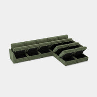 Olivewood-Green-/-Corduroy-9-Seat-L-Shaped-Sectional