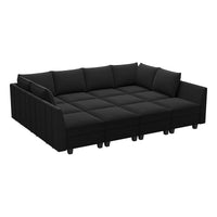 Midnight-Black-/-Velvet-12-Seat-Pit-Sectional