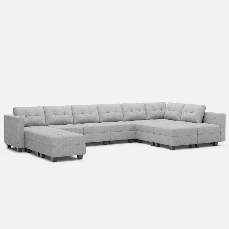 Belffin 12 Seats + 10 Sides Modular Weave Sofa with Storage Seat