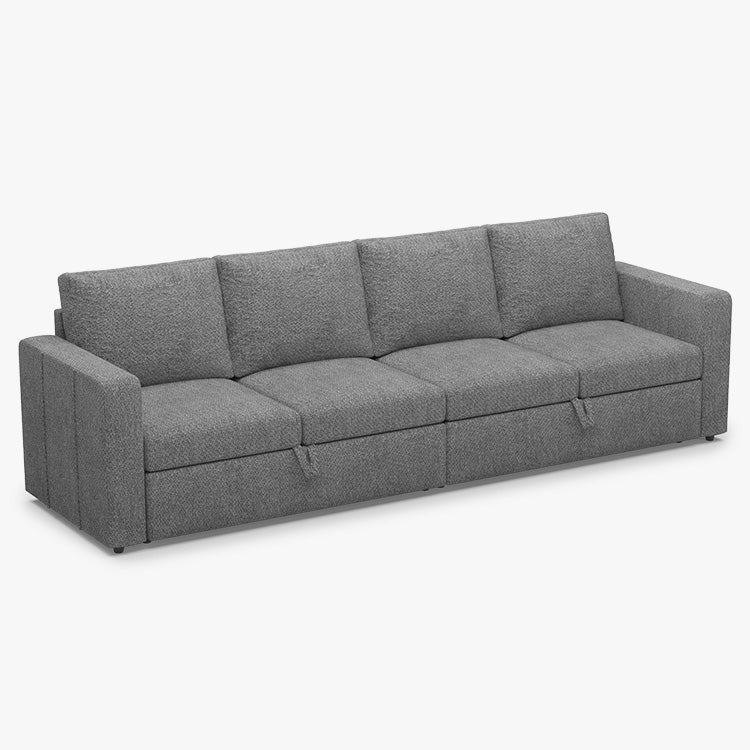 Belffin 4 Seats Modular Chenille Pull-out Sofa