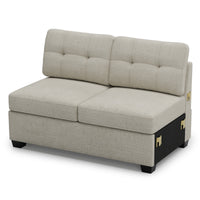 misty-white-/-chenille-Loveseat-(non-pullout)