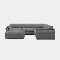 Silver-Grey-/-Chenille-5-Seat-Corner-Sectional-with-Ottoman