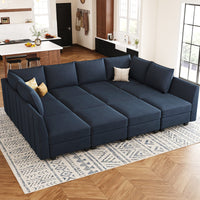 Navy-Blue-/-Velvet-12-Seat-Pit-Sectional