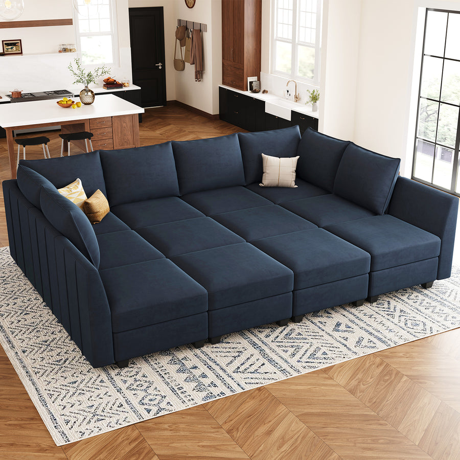 Navy-Blue-/-Velvet-12-Seat-Pit-Sectional