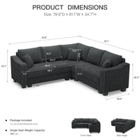 Shadow-Charcoal-/-Corduroy-5-Seats-Corner-Sectional-dimension