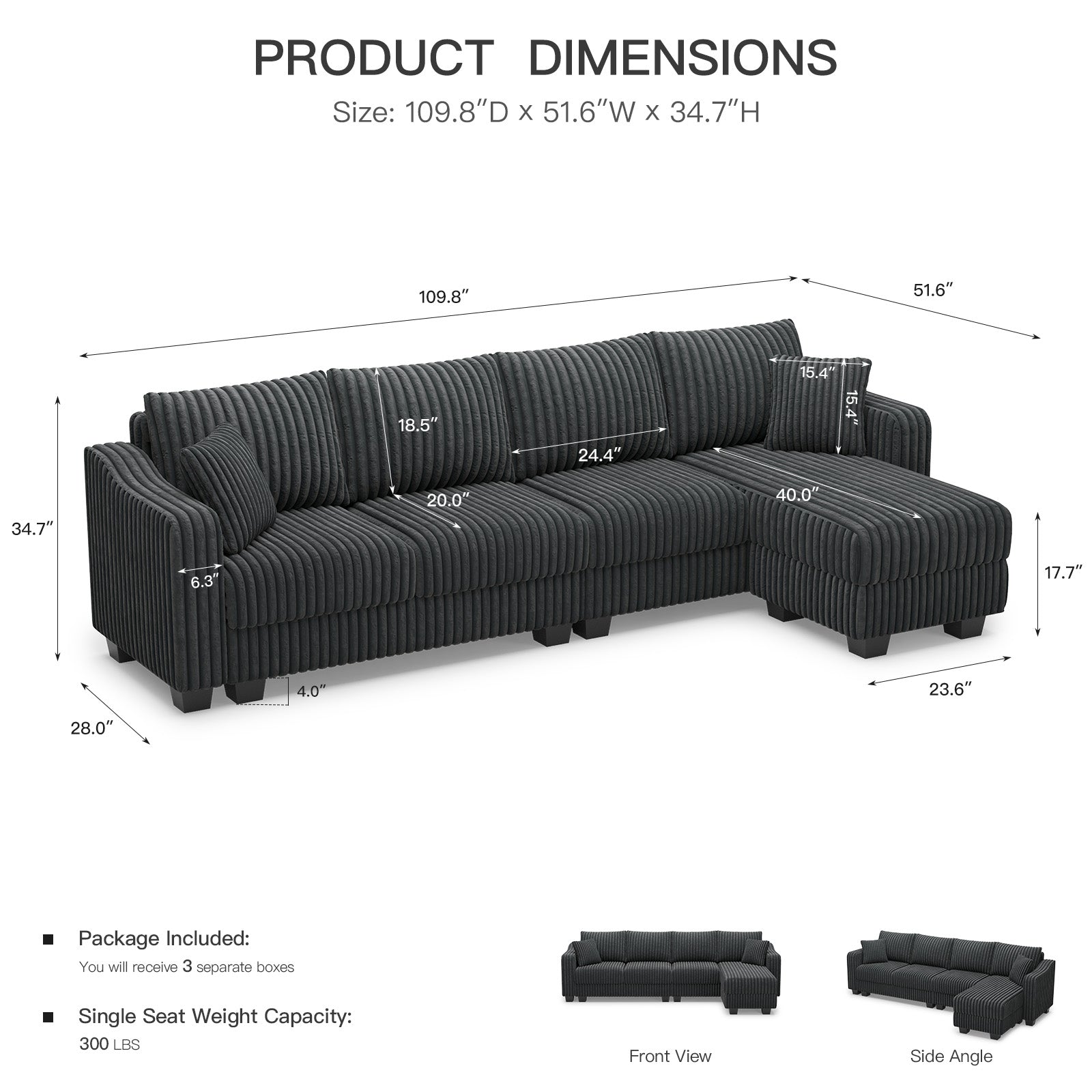 Shadow-Charcoal-/-Corduroy-4-Seats-L-Shaped-Sectional-dimension