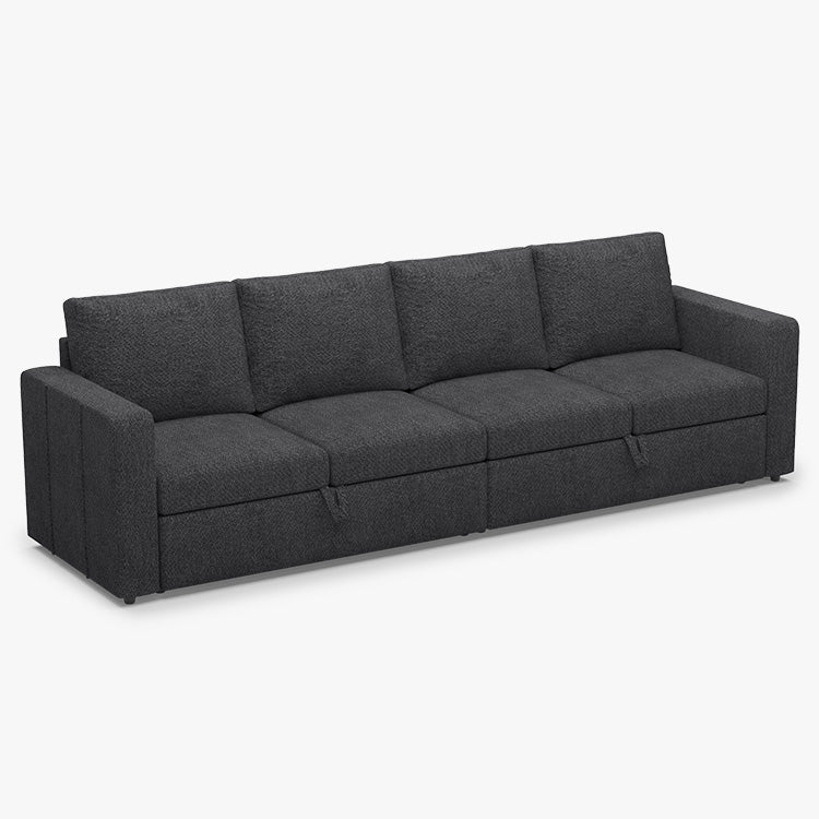 Belffin 4 Seats Modular Chenille Pull-out Sofa