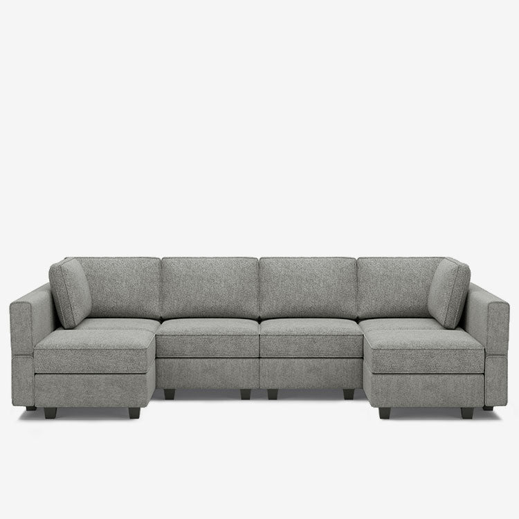 Belffin 6 Seats + 8 Sides  Modular Terry Sofa with Storage Seat