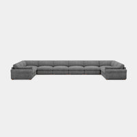 Silver-Grey-/-Chenille-10-Seat-U-Shaped-Sectional