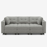 Pebble-Grey-/-Weave-6-Seat-Pit-Sectional
