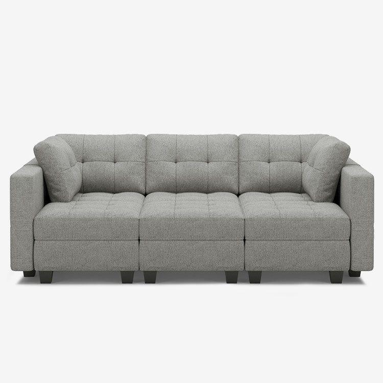 Pebble-Grey-/-Weave-6-Seat-Pit-Sectional