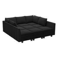 Midnight-Black-/-Velvet-9-Seat-Pit-Sectional