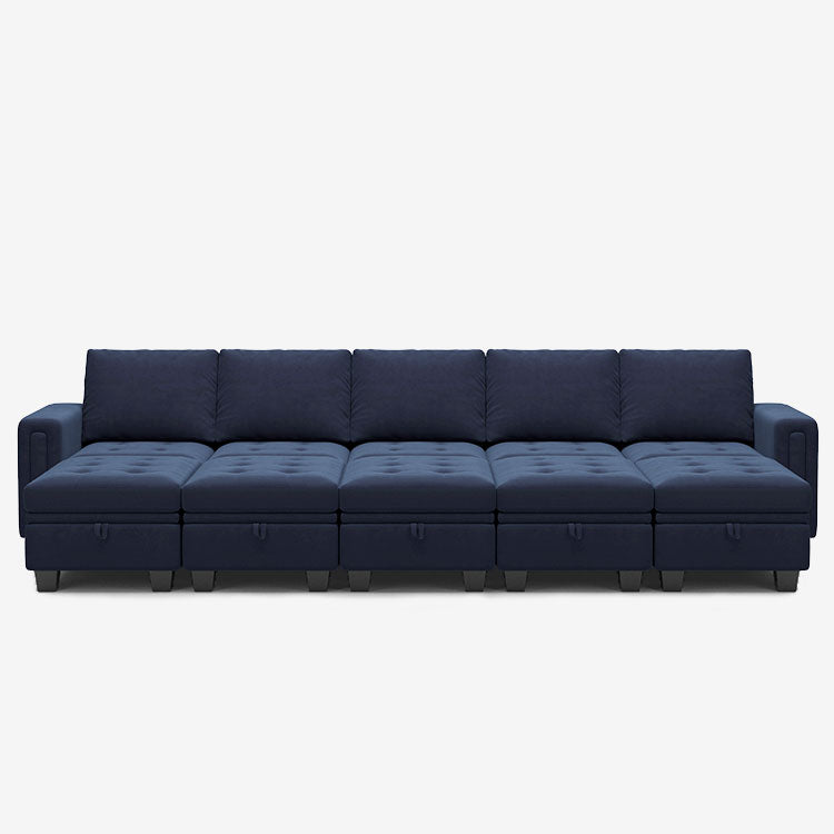 Belffin 10 Seats Modular Velvet Tufted Sleeper Sofa