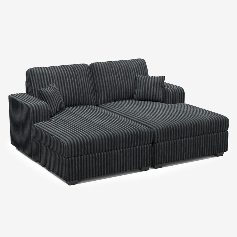 Shadow-Charcoal-/-Corduroy-Double-Chaise-Loveseat