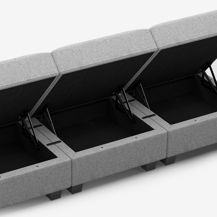 Belffin 9 Seats + 9 Sides Modular Weave Sofa with Storage Seat