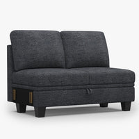Graphite-Grey-/-Chenille-Module-Loveseat