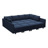 Navy-Blue-/-Velvet-12-Seat-Pit-Sectional